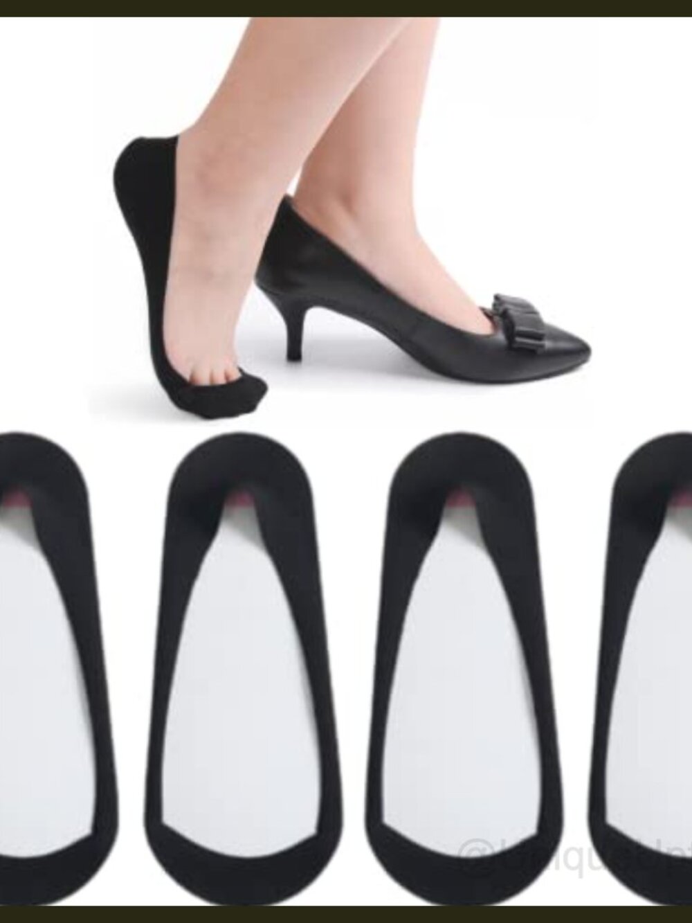 No Show Socks Womens Cotton Blend Liner Socks for Ballet Flats Heels
